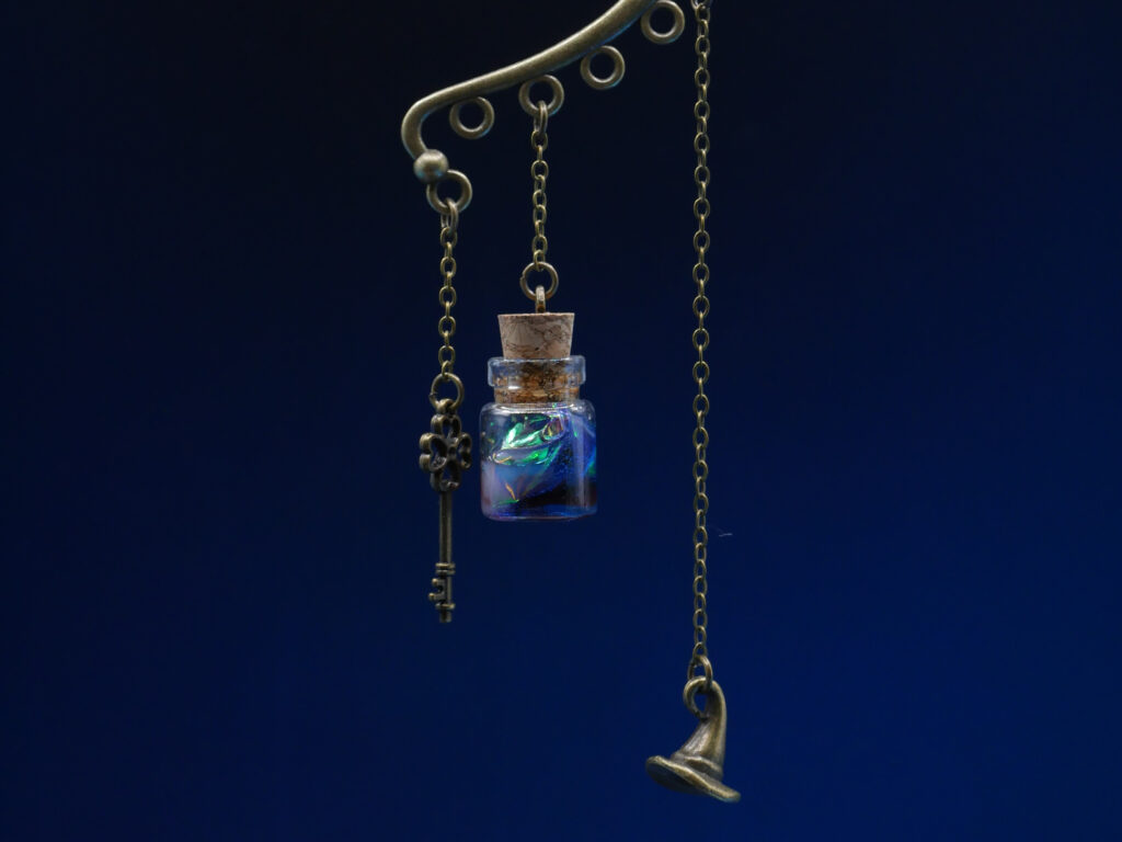 Ear Cuff Potion Bronze - Orange Blue