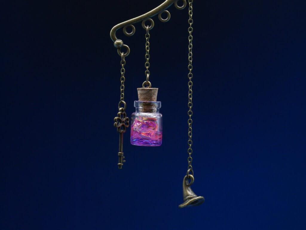 Ear Cuff Potion Bronze - Purple Pink