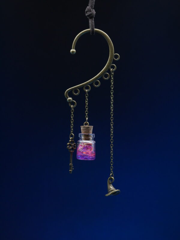 Ear Cuff Potion Bronze - Purple Pink