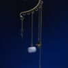 JUL-PUMP-06 Ear Cuff Pumpkin Bronze - Blue Pink Matte Ear Cuff Pumpkin Bronze - Blue Pink Matte